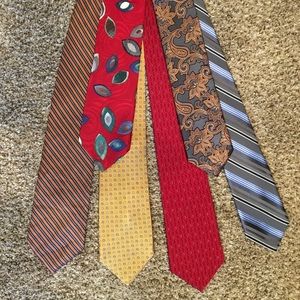 Bundle of 6: 100% Silk Men's ties!